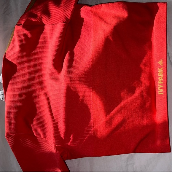 Adidas x Ivy Park coral crop top size M - Picture 6 of 9